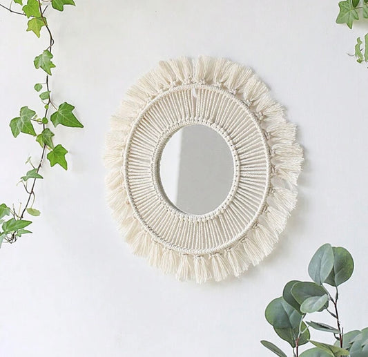 Handmade Woven Mirror